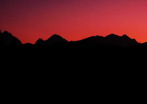 Sunset from our back porch.